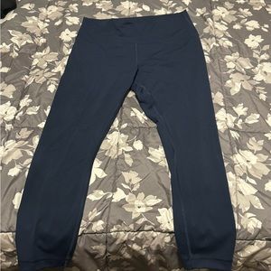 Lululemon Dark Blue 7/8 Leggings